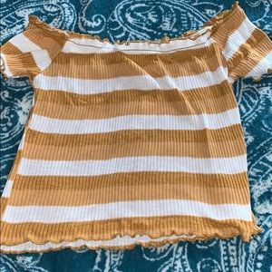 Charlotte Russe off the shoulder crop top